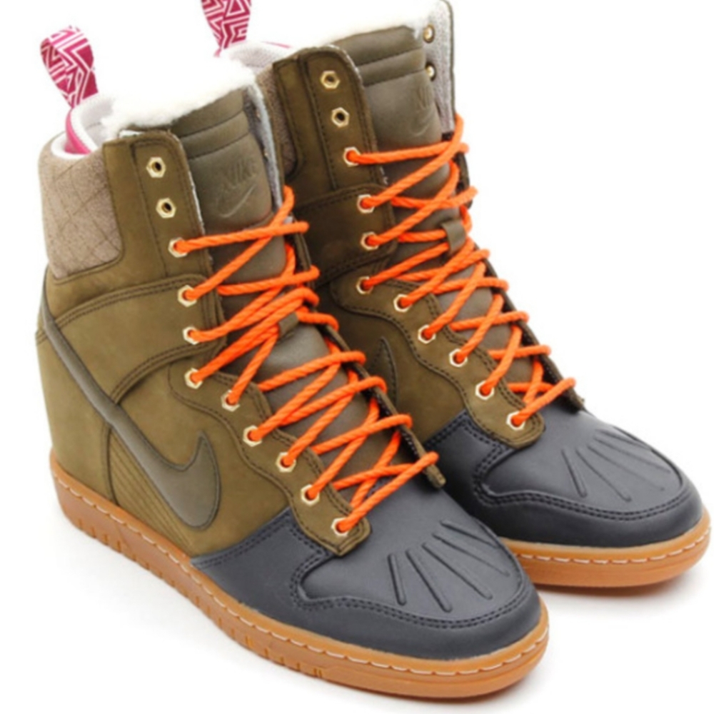 Nike Dunk Sky Hi Sneaker Wedge Boots